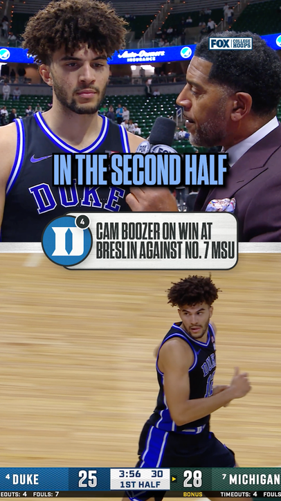 Cam Boozer speaks on resilient road win over Michigan State 🎙️👏