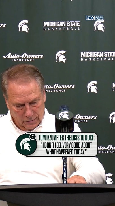 Tom Izzo was FRUSTRATED with the way MSU played against Duke 😳