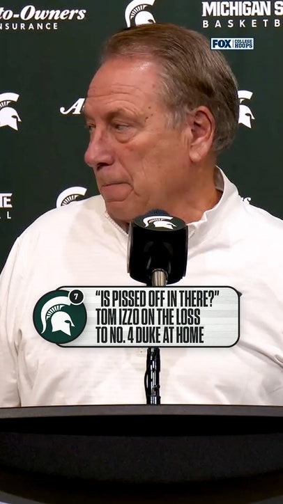 Tom Izzo is 'pissed off' by Michigan State's loss to Duke