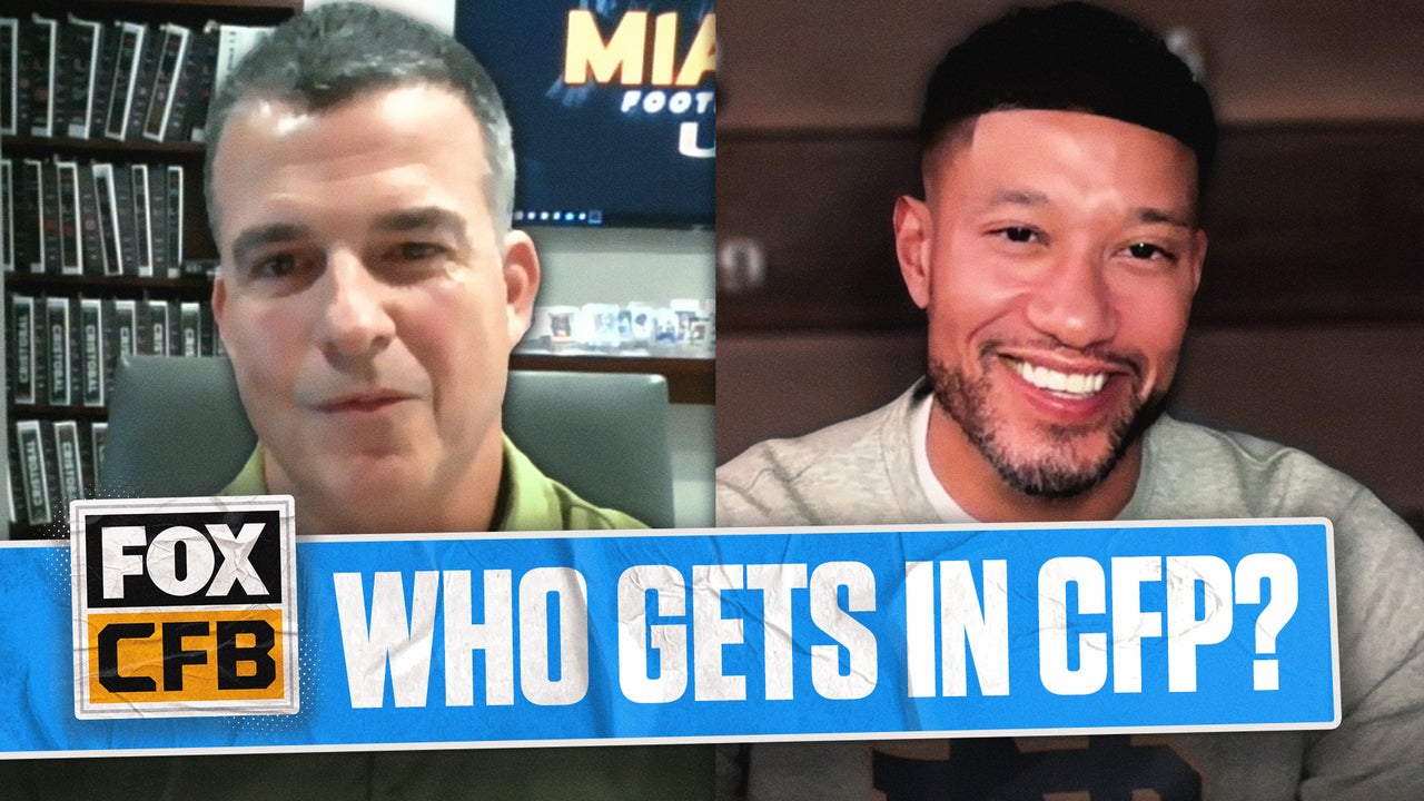 Notre Dame's Marcus Freeman & Miami's Mario Cristobal make their CFP Case 👀