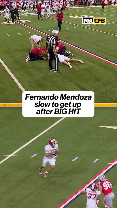 Fernando Mendoza takes BIG HIT 😬