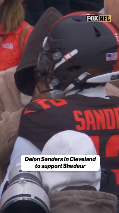 Deion Sanders in the house to support Shedeur ❤️