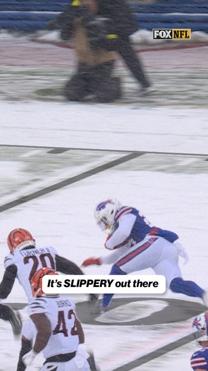 He got taken out by the snow 😂