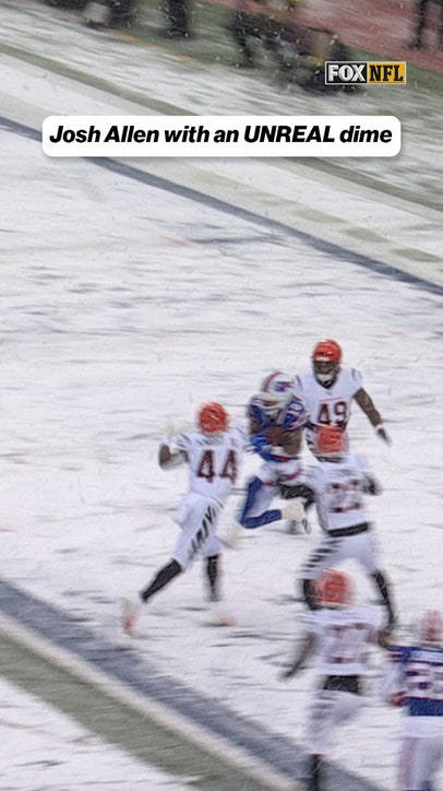 Josh Allen has SUPER vision 👀