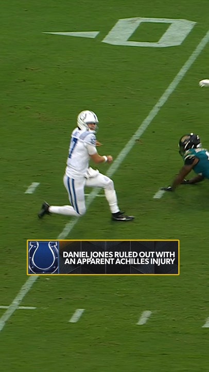 Daniel Jones ruled OUT with apparent Achilles injury 🚨