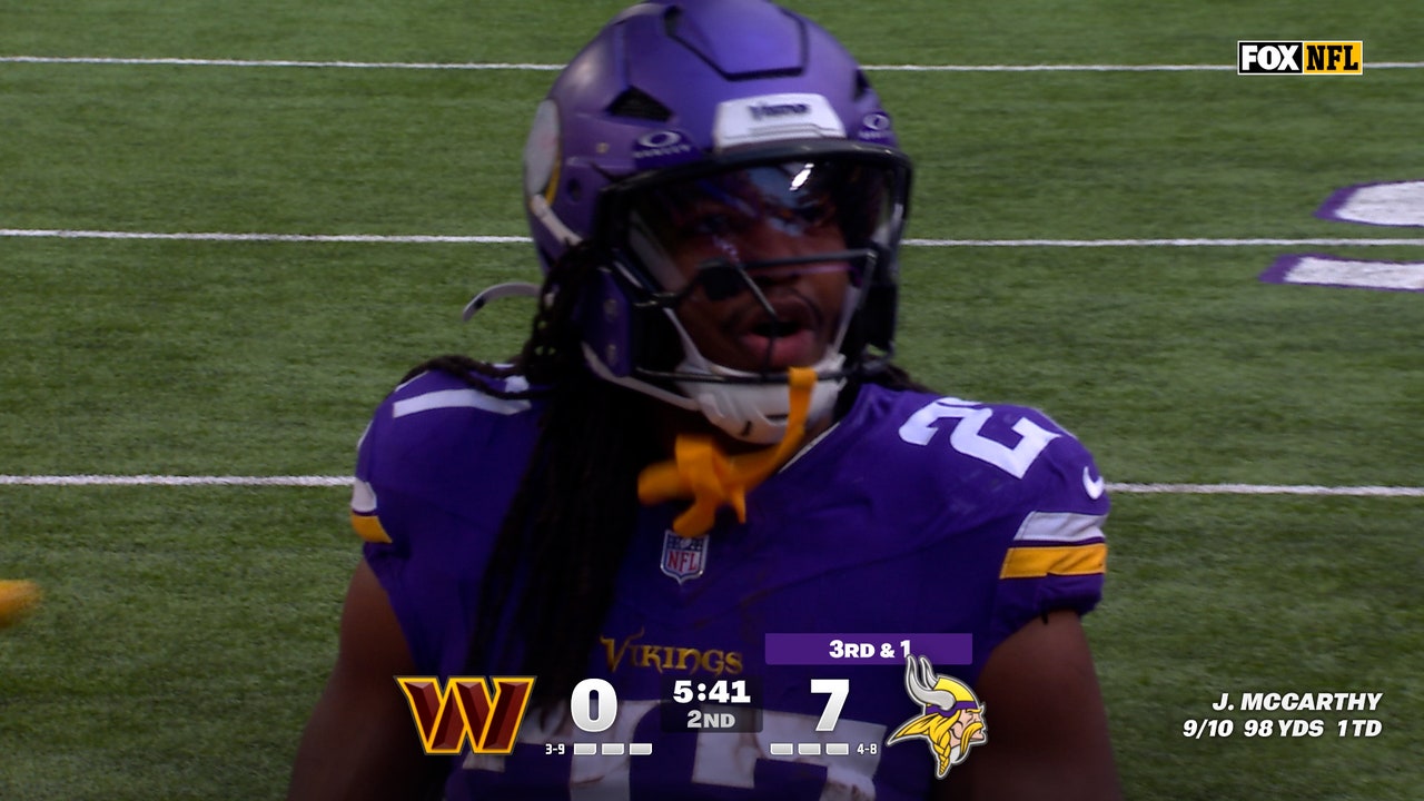 Jordan Mason Scores on Eight-Yard Run to Extend Vikings' Lead Over Commanders