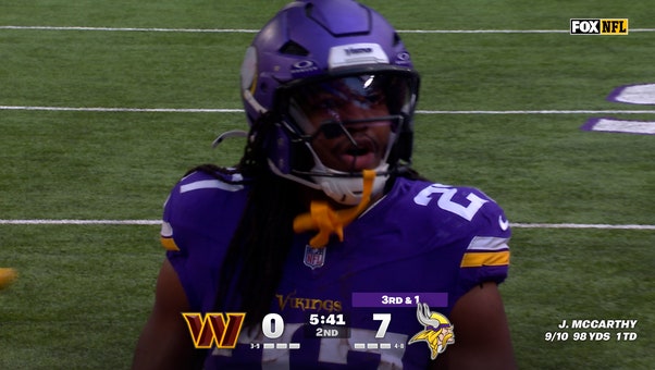 Jordan Mason Scores on Eight-Yard Run to Extend Vikings' Lead Over Commanders
