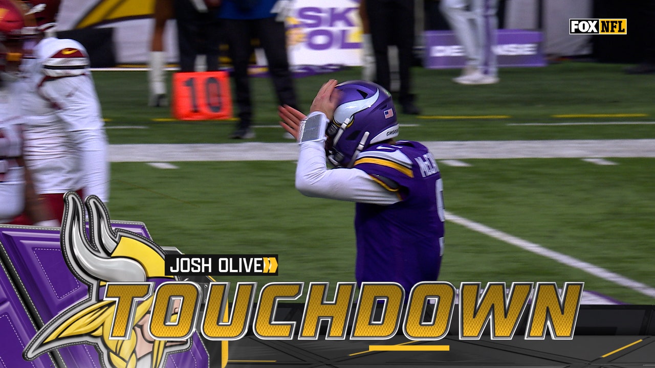 J.J. McCarthy connects with Josh Oliver for a six-yard TD to extend Vikings' lead over Commanders