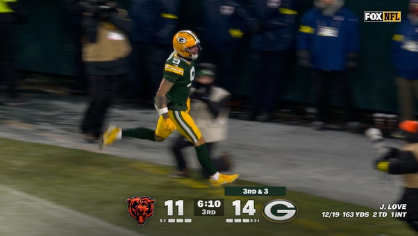 Jordan Love finds Christian Watson for his Second TD of the game, as Packers extend their lead over Bears