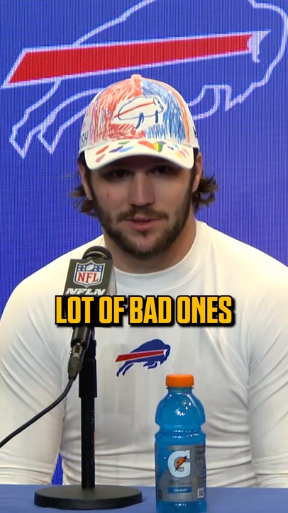 Josh Allen said 'a lot of bad words' during Benford's Pick-6 😂