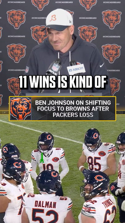 Ben Johnson highlights the importance of beating the Browns after emotional Packers loss 
