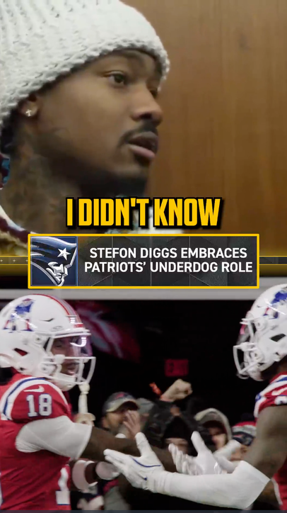 Stefon Diggs likes that the Pats are underdogs at home this weekend against the Bills 😤