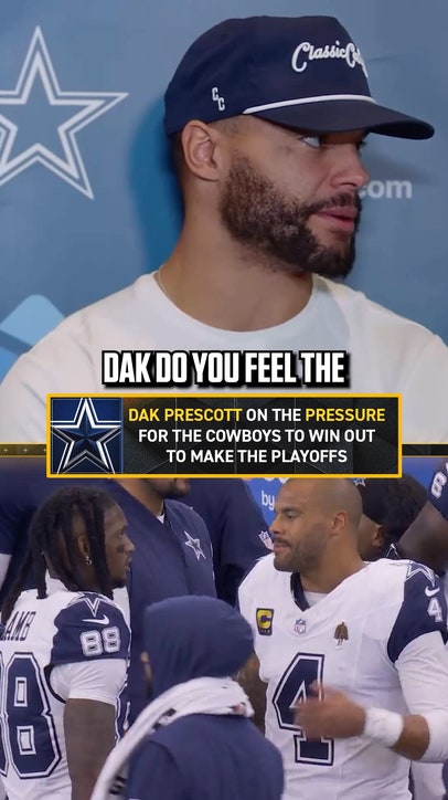 Dak on whether he feels playoff pressure for Cowboys 👀
