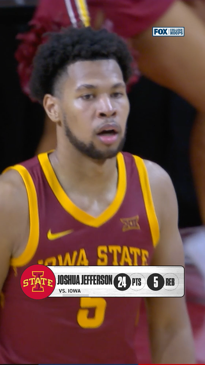 Joshua Jefferson was on FIRE tonight in Ames 🔥🙌