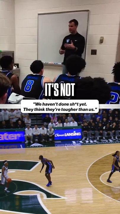 'We haven't done sh*t yet..' Duke's coach Jon Scheyer at half vs. MSU