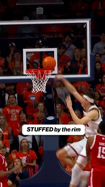 Bro got STUFFED by the rim 😤