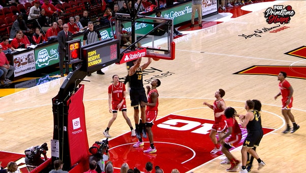 Aday Mara throws down TOUGH Alley-Oop Dunk to extend Michigan's lead over Maryland