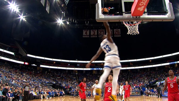 AJ Staton-McCray hits Trey Parker for one-handed SLAM, extending Seton Hall's lead over Rutgers