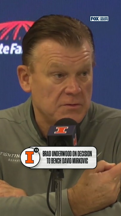Brad Underwood explains why David got benched 👀