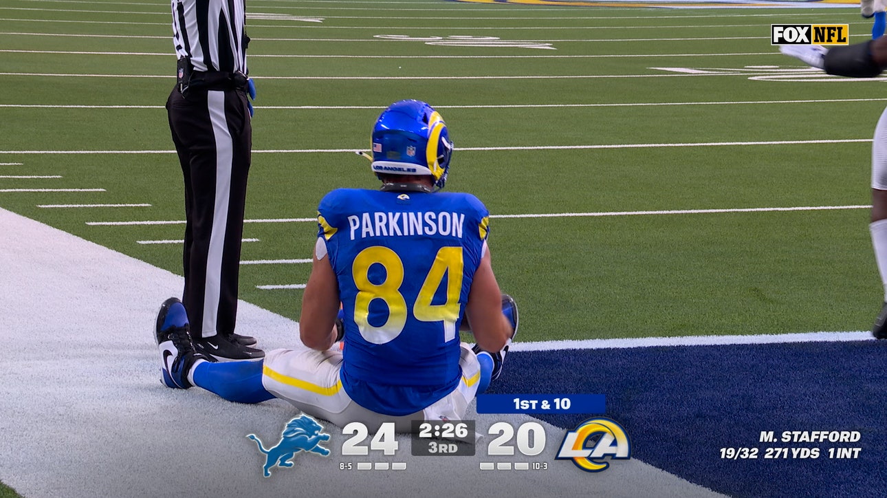 Matthew Stafford finds Colby Parkinson for AMAZING 26-yard TD to give Rams a lead over Lions