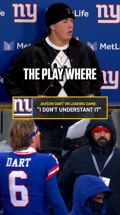 Jaxson Dart didn't understand why he had to leave the game