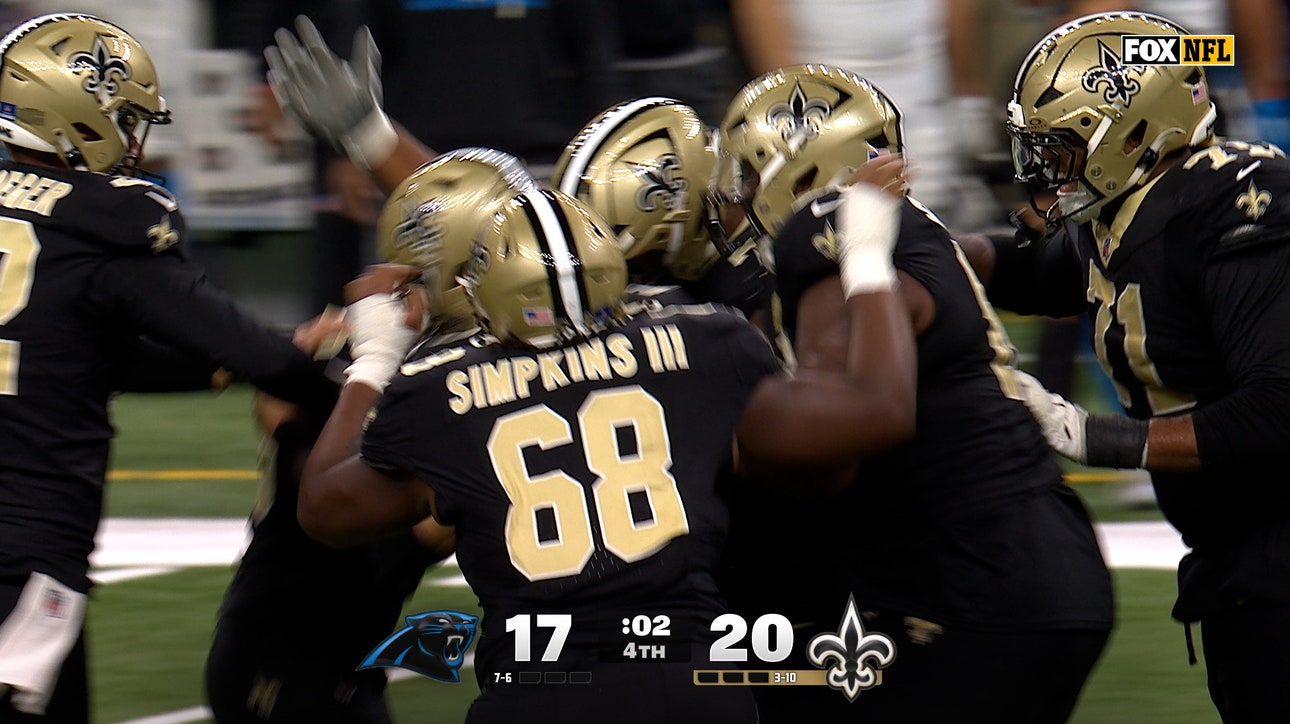 Charlie Smyth drills 47-yard field goal to give Saints win over Panthers | NFL Highlights