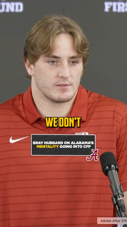 Alabama has a win or go home mentality heading into the CFP 😤