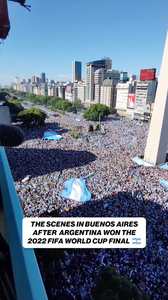 Imagine partying in Buenos Aires after Argentina won the 2022 FIFA World Cup Final 🤩🇦🇷