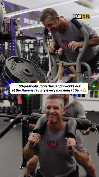 Coach Harbaugh is putting in the work 💪