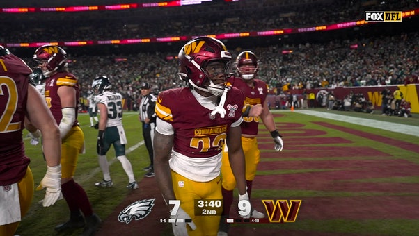 Jacory Croskey-Merritt punches in one-yard TD to give Commanders a lead over Eagles | NFL Highlight