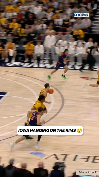 Iowa's hanging on the rims 😤😮‍💨