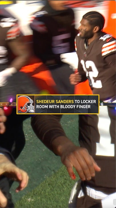 Sanders was momentarily replaced by Gabriel but has rejoined the Cleveland sideline