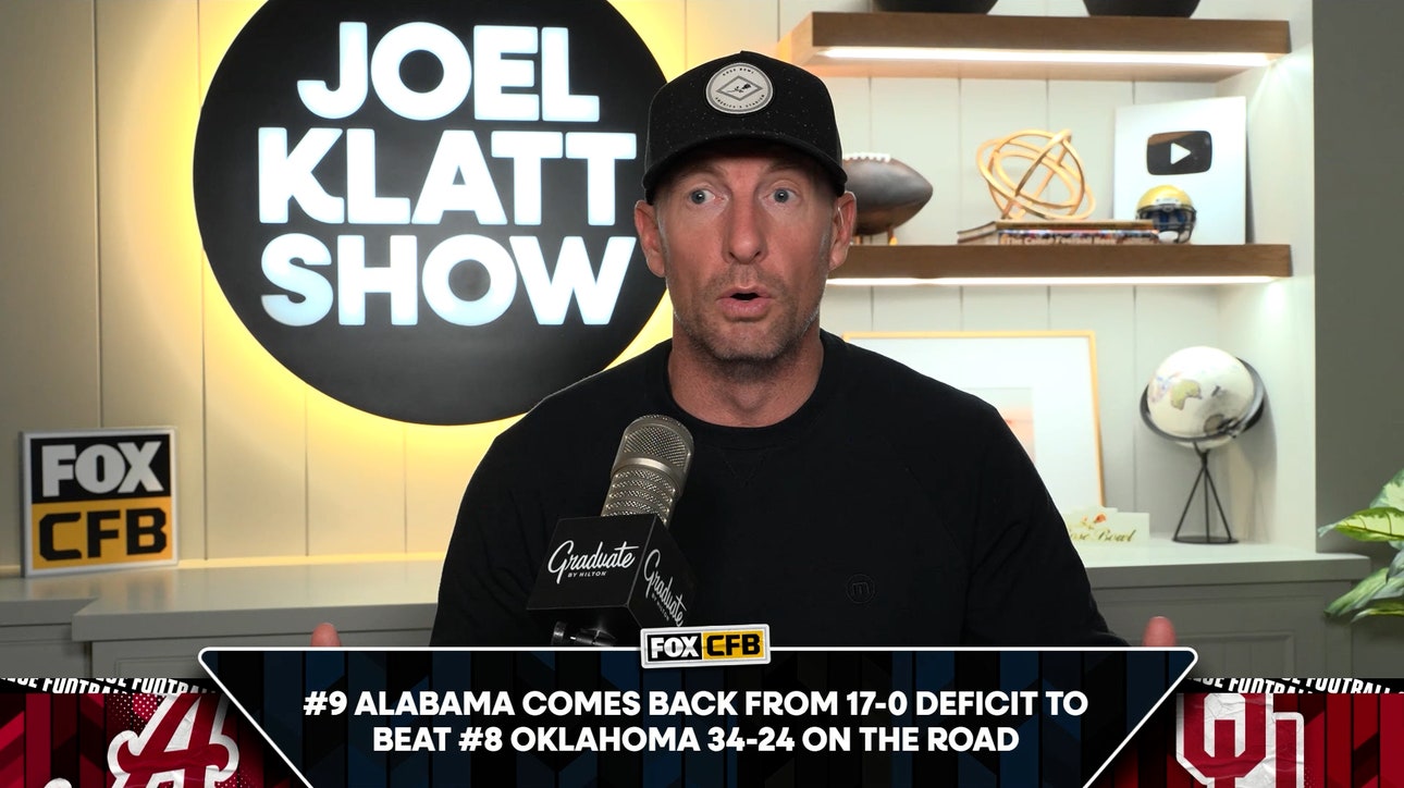 Joel Klatt breaks down Alabama's impressive win over Oklahoma in CFP, previews Rose Bowl vs. Indiana
