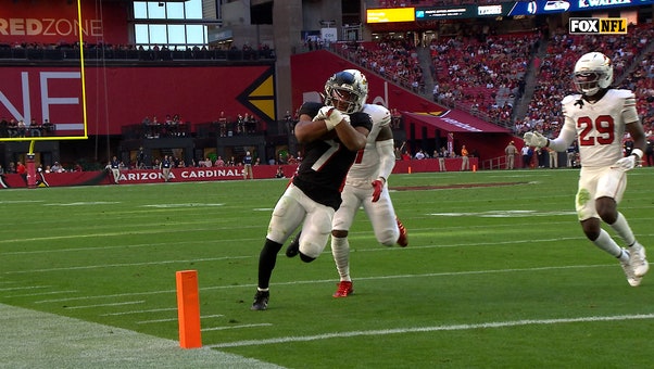 Kirk Cousins connects with Bijan Robinson for 13-yard TD, trimming Falcons' deficit vs. Cardinals | NFL Highlights