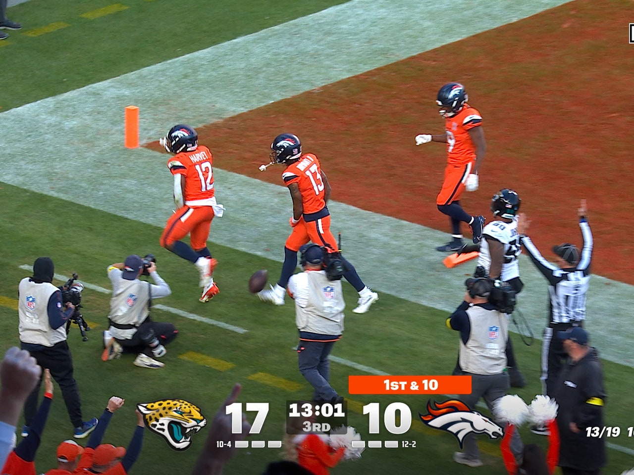 Broncos' RJ Harvey Breaks Free for 38-Yard Rushing Touchdown vs