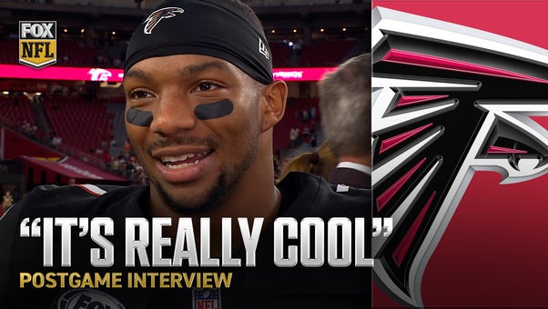 'This is so special' 💪 Falcons' Bijan Robinson after BIG performance in front of family and friends