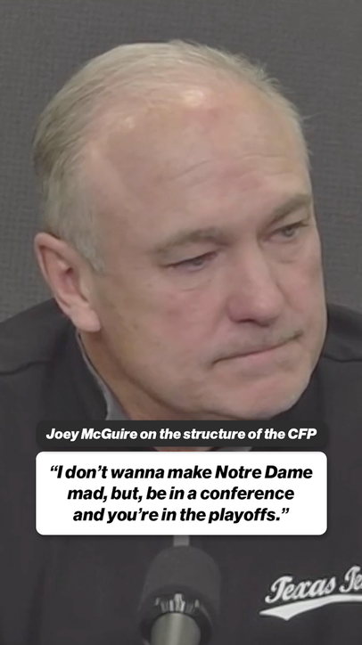 Joey McGuire advice to Notre Dame 🗣️