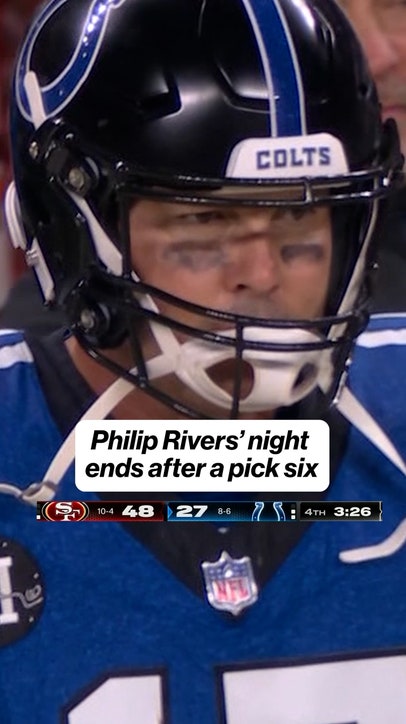 Philip Rivers' night finishes with a pick-six 😬