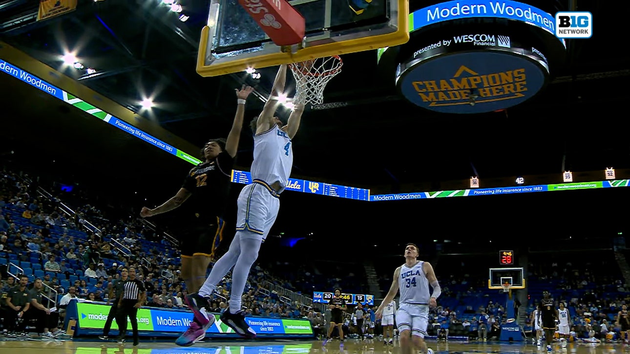 Jamar Brown finishes dunk off steal, extending UCLA's lead over UC Riverside