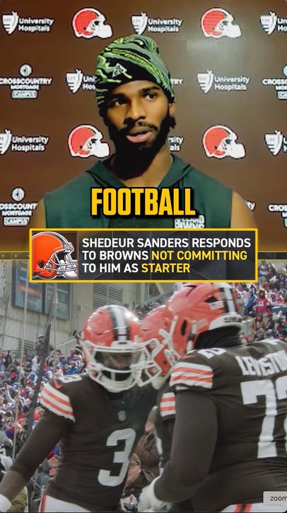 Shedeur Sanders responds to Browns not committing to him as starter 👀🏈