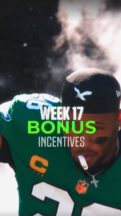 Some bonuses are on the line for Week 17 💰 