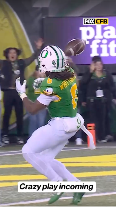 No. 6️⃣ on our Top 10 videos from the CFB season...this crazy play 😳