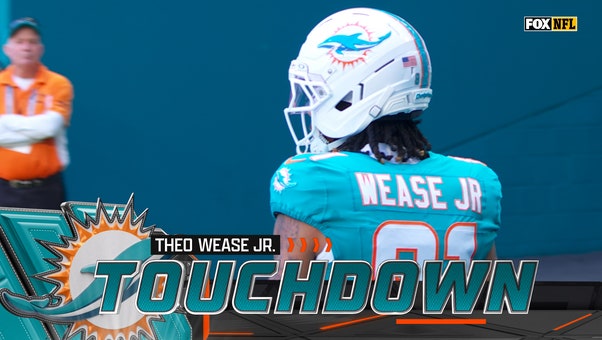 Quinn Ewers Connects with Theo Wease Jr. on 63-Yard TD Pass to Even Dolphins with Buccaneers | NFL Highlights