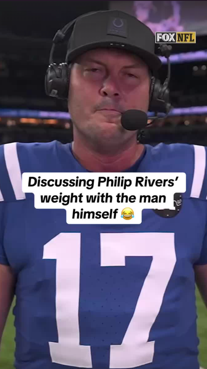 Philip Rivers hearing Michael Strahan and Howie Long talk about his weight like 👀🤣