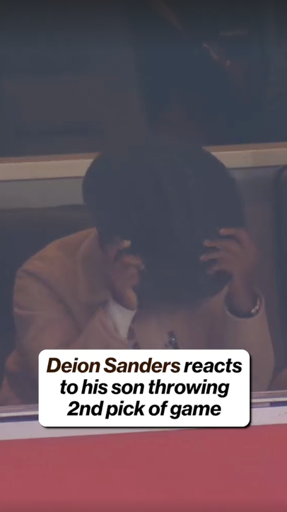 Deion Sander's reaction says it all 🫠