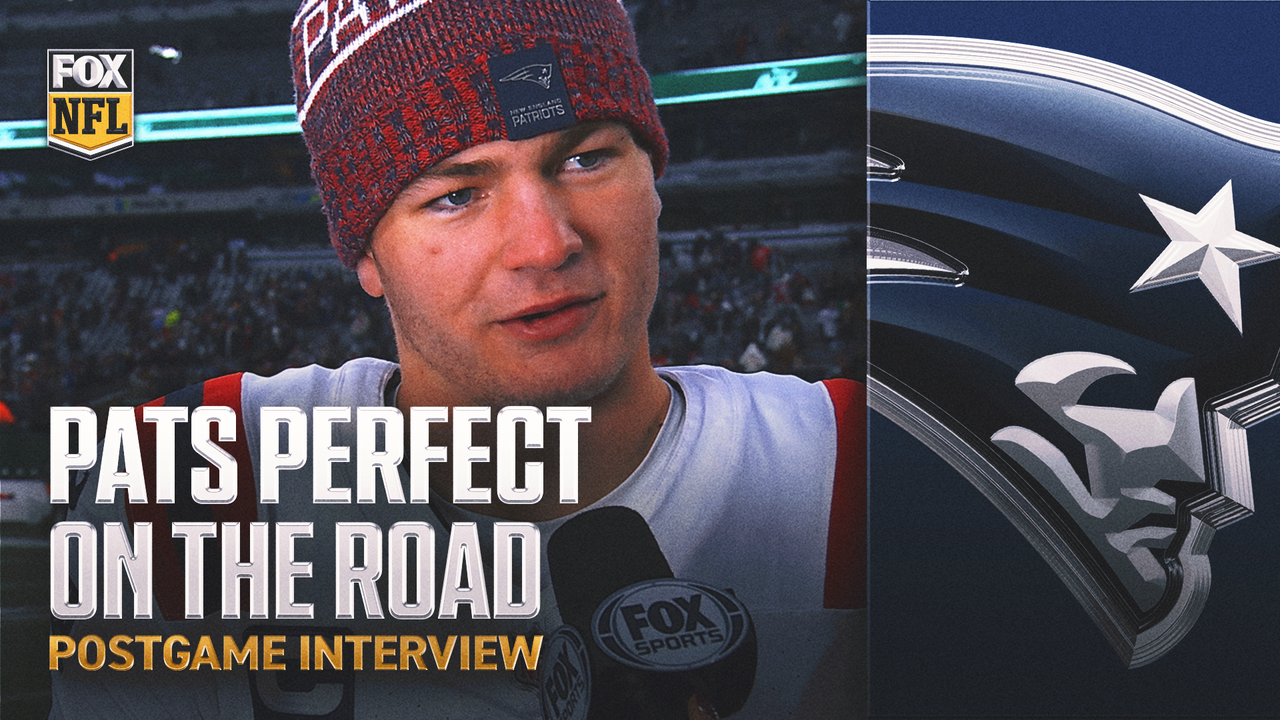 "8-0 on the road this year" 😤 Drake Maye praises Patriots after blowout win vs. Jets