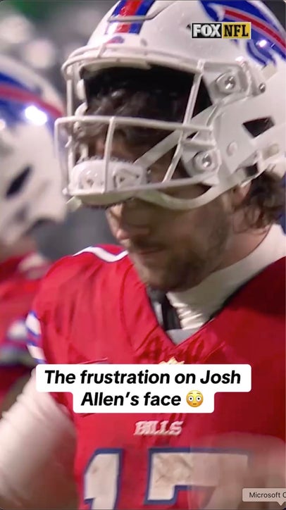Josh Allen was NOT HAPPY after missing a two-point conversion 😡