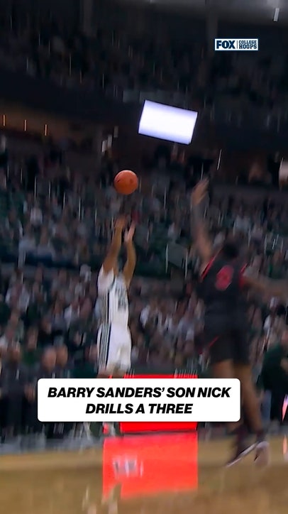 Barry Sanders' son Nick FOR THREEE🔥