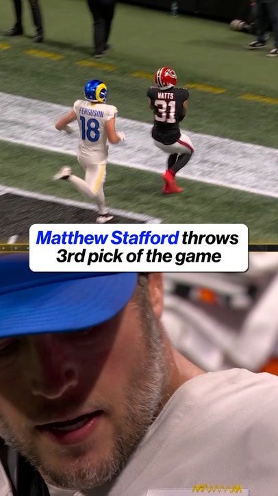 Tough night for Matthew Stafford in Atlanta 😬