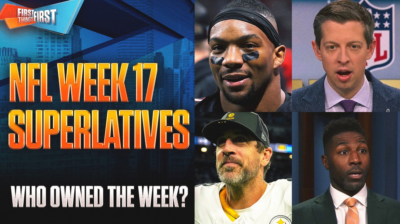 Week 17 NFL Superlatives Revealed — Is Bijan the Clear Most Dominant? 😳🔥 | First Things First